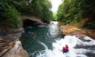 white-water rafting