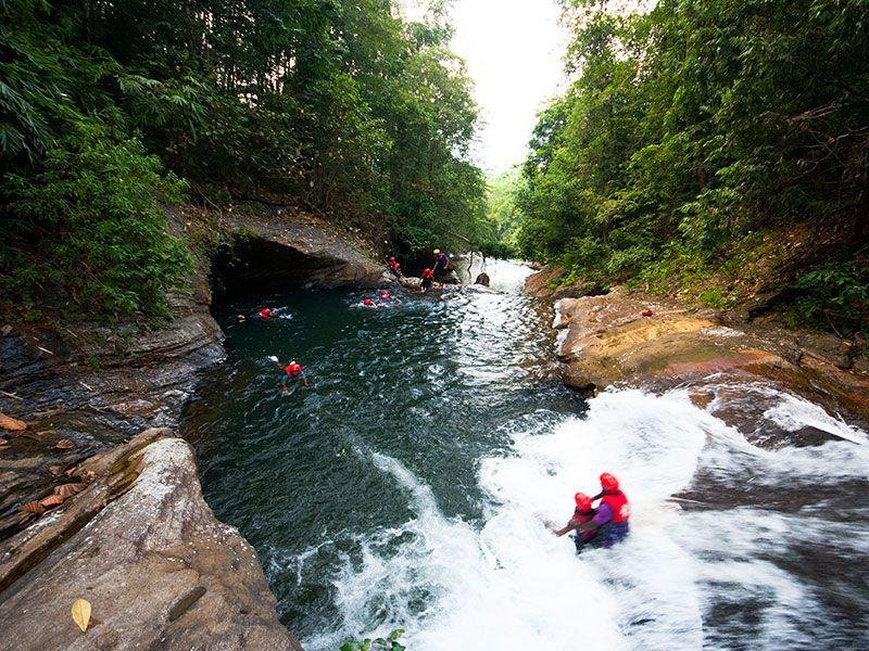 white-water rafting
