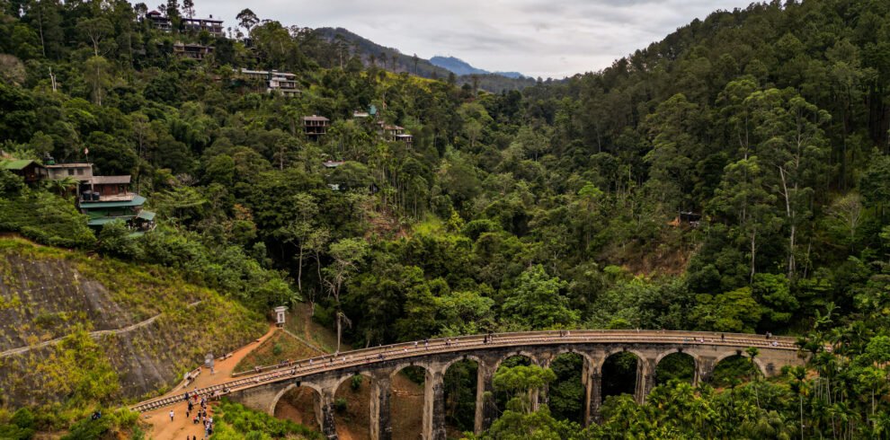 Nine arch bridge Sri Lanka in Ella